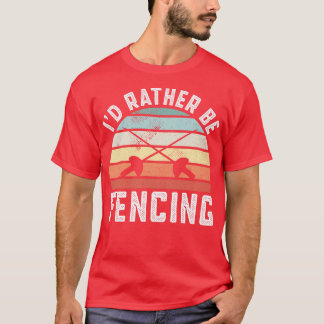 Camiseta As Preferencialmentes De Id Estão Esgrimindo Cerca