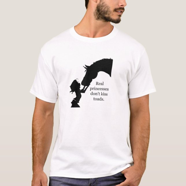 Camiseta as princesas reais não beijam sapos (Frente)