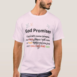 Camiseta As Promessas de Deus Nunca Falham – Inspirador