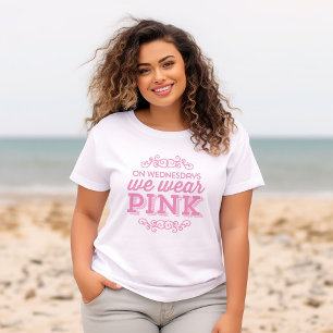 Camiseta Às quartas-feiras Vestimos Rosa