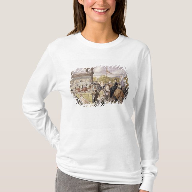 Camiseta As raças em Longchamp em 1874 (Frente)