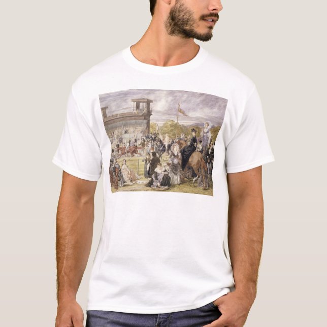 Camiseta As raças em Longchamp em 1874 (Frente)