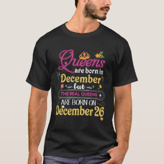 Camiseta As Rainhas Estão Nasceres Em Dezembro, Mas O Real