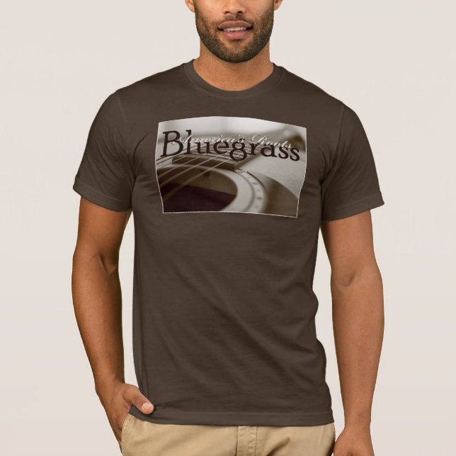 Camiseta As raizes de América - Bluegrass - o XL dos homens (Frente)