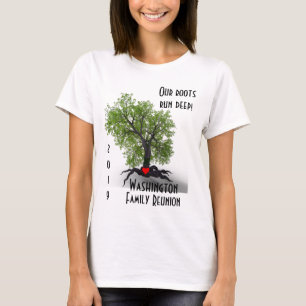 Camiseta As raizes são profundas - customizável