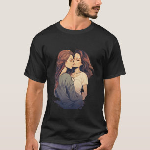 Camiseta As raparigas abraçam a cômoda ideia criativa - ins