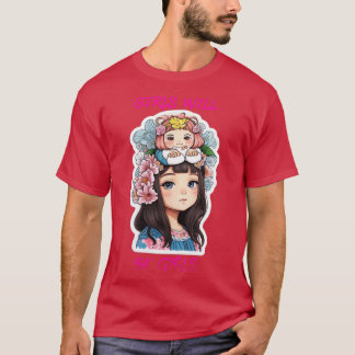 Camiseta As raparigas serão raparigas 10