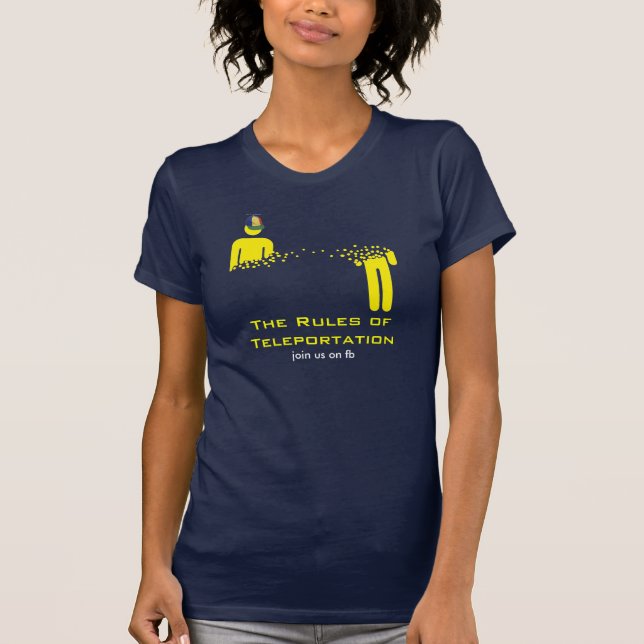 Camiseta As regras de teletransporte (Frente)