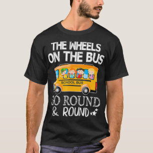 Camiseta As Rodas No Ônibus Vão Redondar A Escola