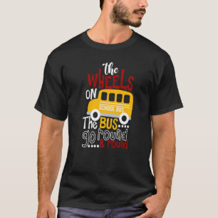 Camiseta As Rodas No Ônibus Voltam Para A Escola Bu