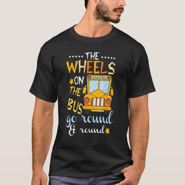 Camiseta As Rodas No Ônibus Voltam Para S (Frente)