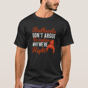 Camiseta As ruivas não travam a gengibre vermelha 1