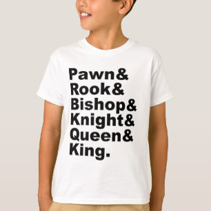 Camiseta As Seis Peças Do Jogo Chamadas Xadrez