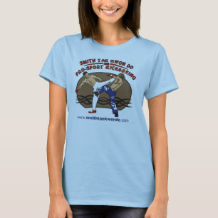 Camiseta As senhoras bateram o corredor à terra