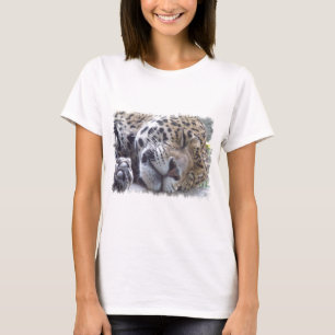Camiseta As senhoras da imagem do leopardo couberam o