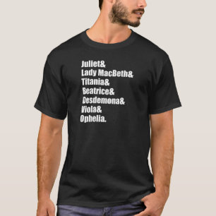 Camiseta As senhoras de Shakespeare