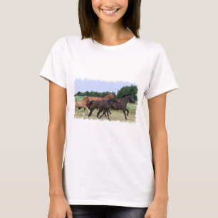 Camiseta As senhoras dos cavalos selvagens couberam a