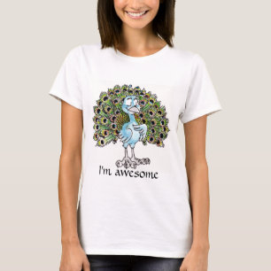 Camiseta As senhoras impressionantes do pavão couberam o
