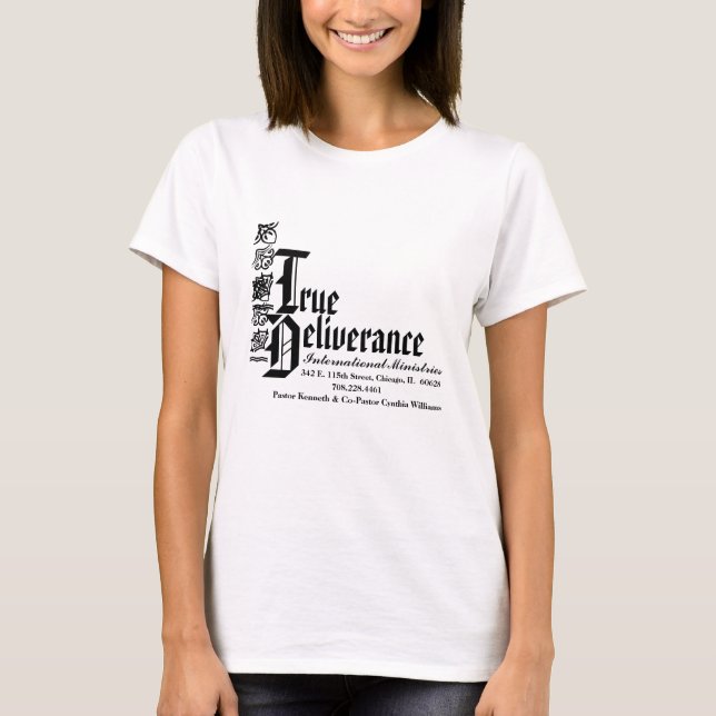 Camiseta As senhoras verdadeiras de Delieverance Short a (Frente)