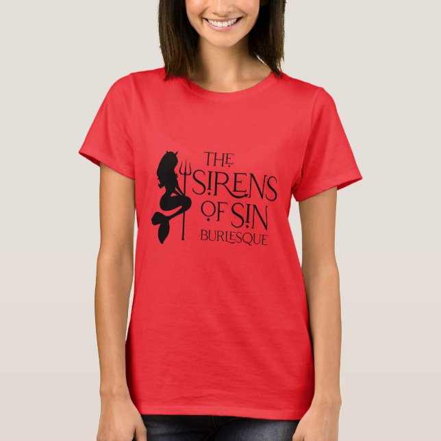 Camiseta As sereias da Ajustado T-Shirt da Sin (Frente)