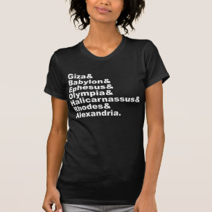 Camiseta As Sete Maravilhas Do Mundo Antigo