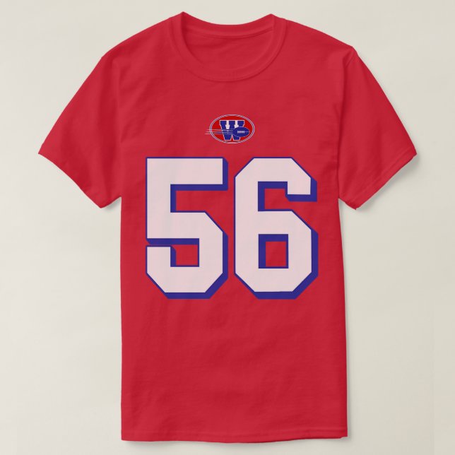 Camiseta As substituições Bateman Jersey FrontBack Impressã (Frente do Design)