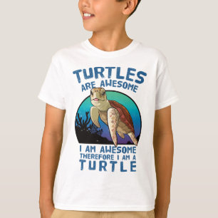 Camiseta As Tartarugas São Incríveis. Eu sou incrível
