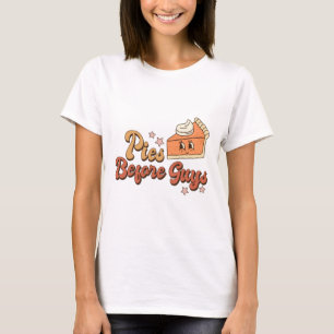Camiseta As tartes antes das Caras caem graças à diversão d