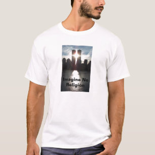 Camiseta As torres gêmeas não imaginam nenhuma religião