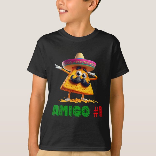 Camiseta As três três Mães do grupo Amigos Cinco De Mayo Am (Frente)
