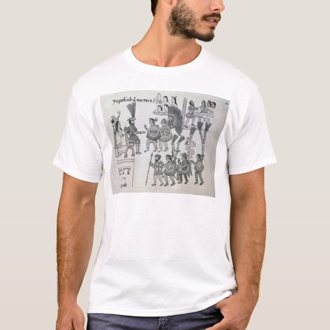Camiseta As últimas rendições astecas de Cuauhtemoc do (Frente)