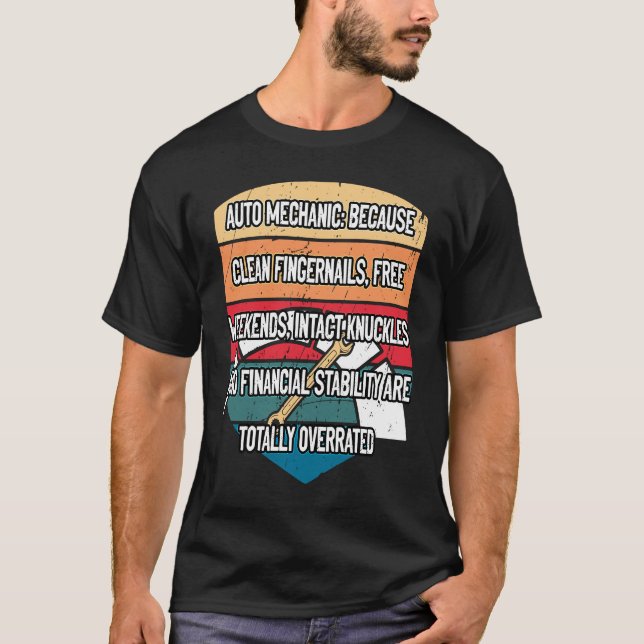 Camiseta As Unhas Limpas São Mecânicas Totalmente Sobredime (Frente)