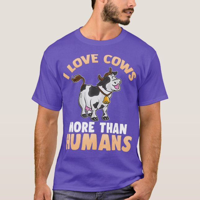 Camiseta As Vacas De Amor Engraçadas Citam Humor Dizendo Fa (Frente)