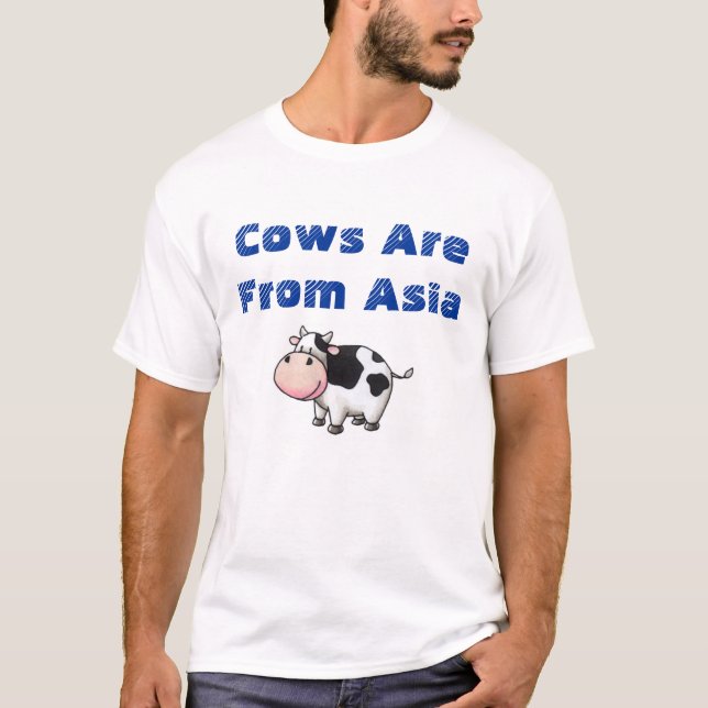 Camiseta As vacas são de Ásia (Frente)