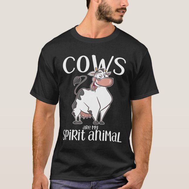 Camiseta As Vacas São O Meu Prêmio De Vaca Animal Espiritua (Frente)