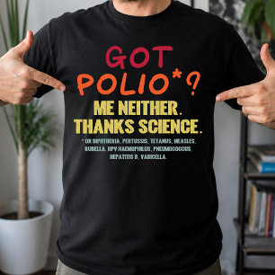 Camiseta As Vacinas Funcionam Graças à Ciência Estudante de