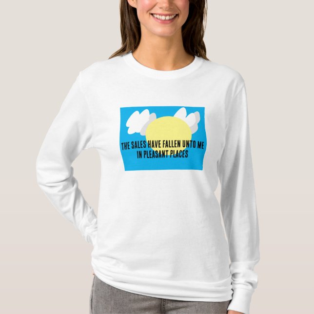 Camiseta As Vendas Caíram Em Mim Engraçadas (Frente)