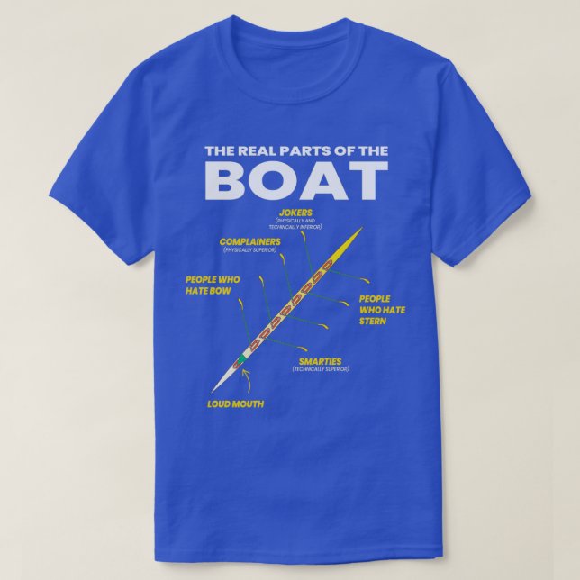 Camiseta As Verdadeiras Partes Do Barqueiro Oficial Rower 2 (Frente do Design)