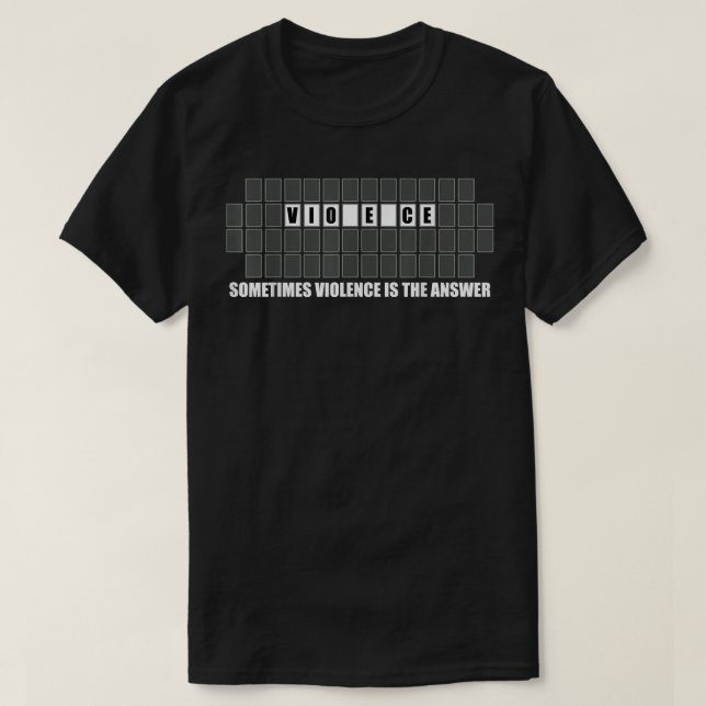 Camiseta Às Vezes A Violência É O Presente Da Violência De  (Frente do Design)
