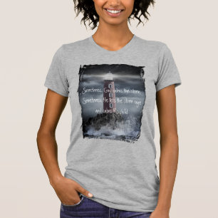 Camiseta Às Vezes, Deus Calma A Tempestade 
