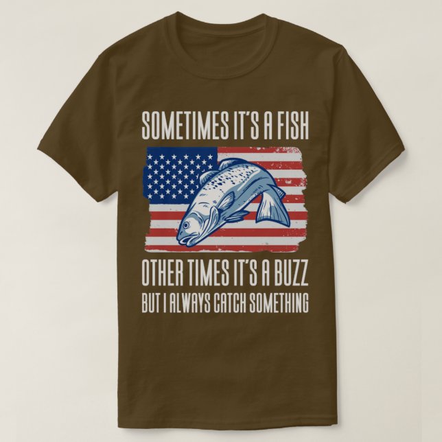 Camiseta Às Vezes É Um Peixe. (Frente do Design)