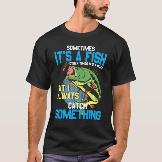 Camiseta Às Vezes É Um Peixe Outras Vezes É Um Buzz- Fishi (Frente)