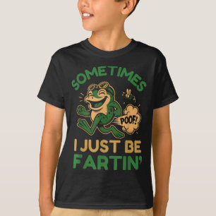 Camiseta Às vezes eu estou apenas peidando, Sapo Engraçado