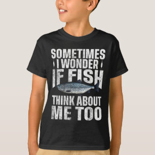 Camiseta Às vezes eu me pergunto se o peixe também pensa em