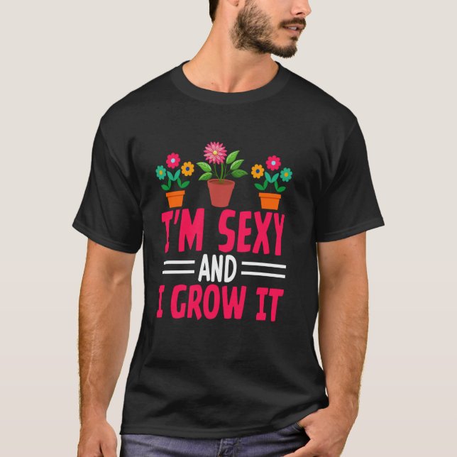 Camiseta Às vezes eu molho minhas plantas (Frente)