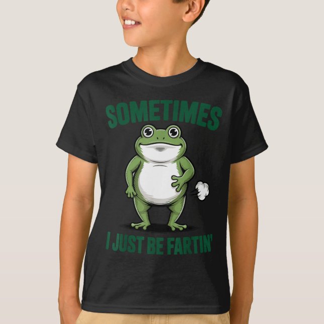 Camiseta Às vezes eu só estou sendo sapo peidando Natal eng (Frente)