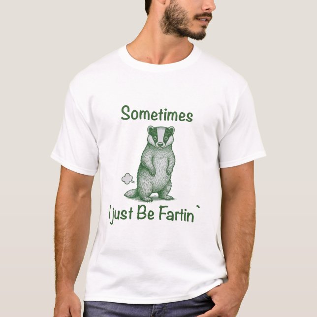 Camiseta Às vezes eu só estou soltando pum o gambá (Frente)