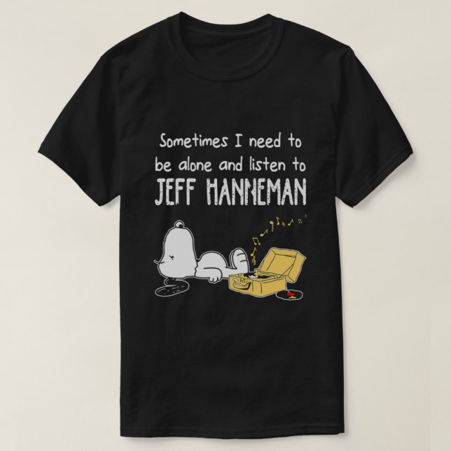 Camiseta Às vezes preciso ficar sozinho e ouvir Jeff Ha (Frente do Design)