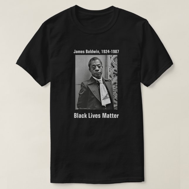 Camiseta As Vidas Negras Importam, James Baldwin (Frente do Design)