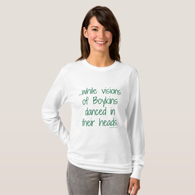 Camiseta As visões das mulheres do T do Natal de Boykins (Frente Completa)